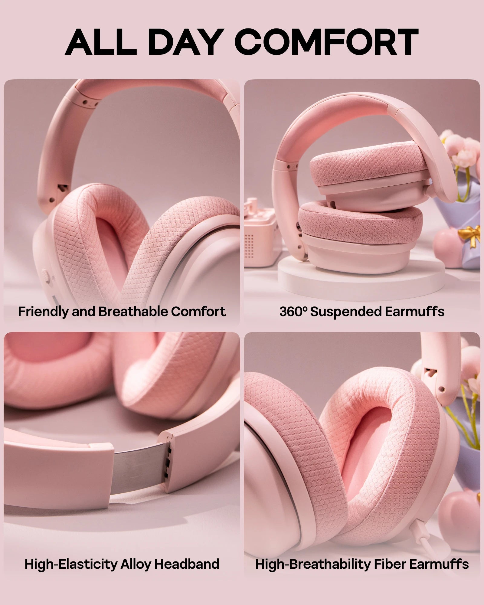 AULA G7 Pro Wired/Bluetooth/2.4GHz Wireless Gaming Headphone Noise-Canceling Microphone with RGB Light for PS4/PS5/PC/Switch