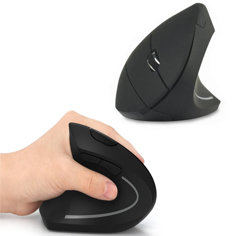 Left Right Hand Vertical Mouse Ergonomic Wireless with Bluetooth Double Mode Mouse Computer PC Mice Rechargeable Gaming Mouse